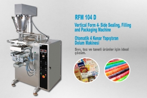 Fully Automatic Vertical Form 4- Side Sealing, Filling and Packaging Machine